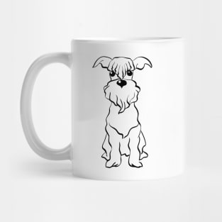 Sketch Funny dog Miniature Schnauzer Mug